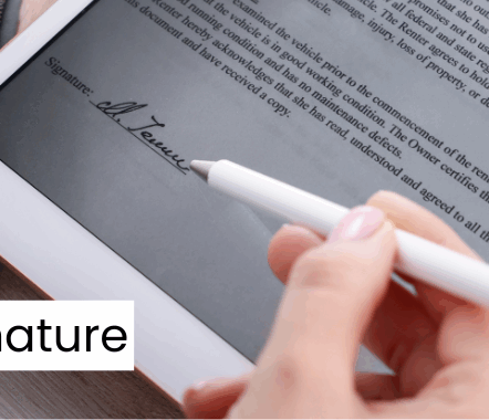 Banner article de blog signature électronique